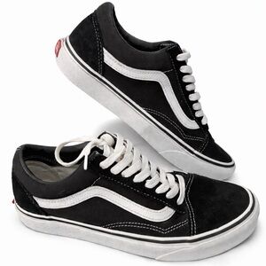 Vans Classic Black and White Sneakers